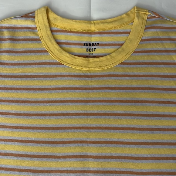Aritzia Sunday Best stripped t-shirt XXS - Picture 4 of 6